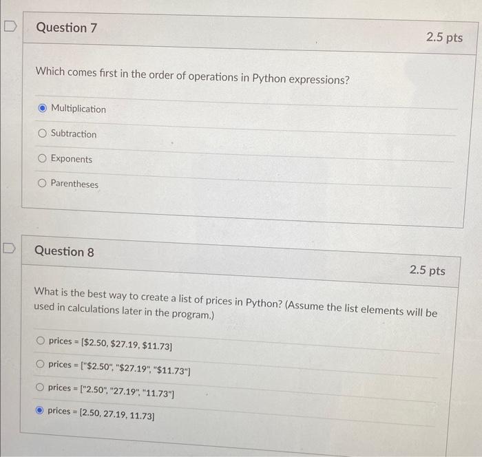 Solved Which comes first in the order of operations in | Chegg.com