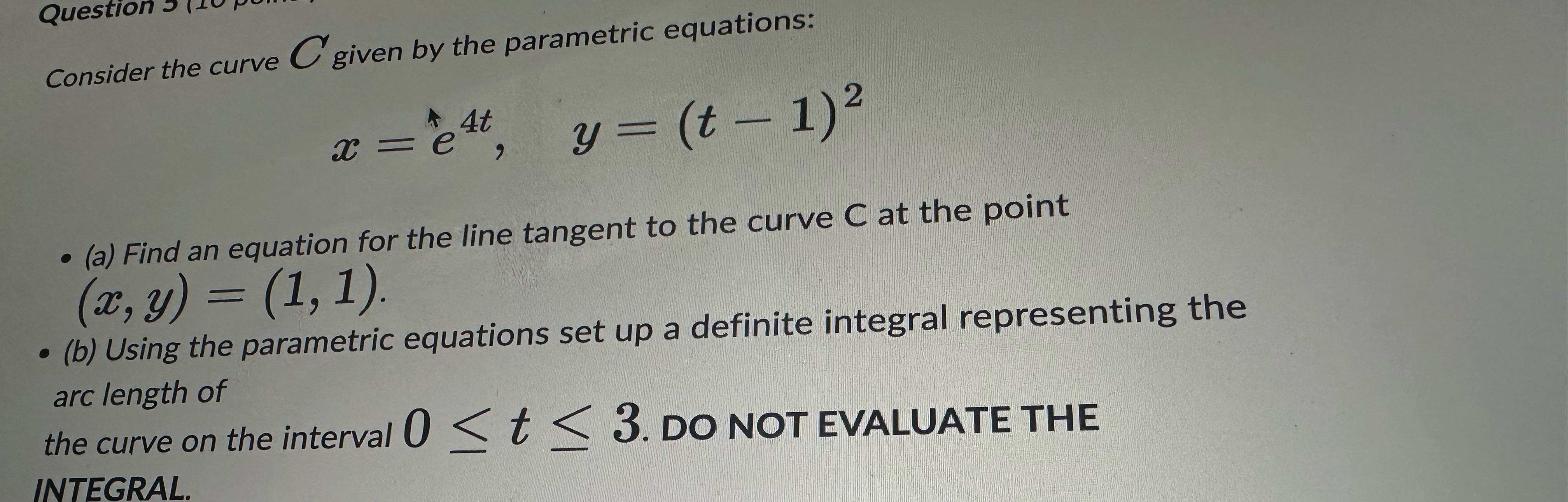 Solved Consider the curve C ﻿given by the parametric | Chegg.com