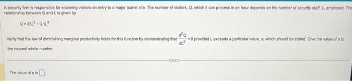 Solved Given the production function and price function | Chegg.com