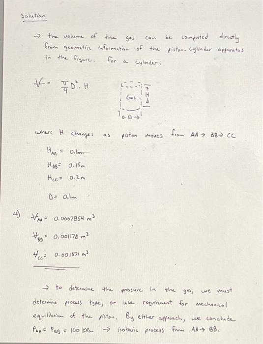 A pistoncylinder apparatus contains a gas at 100k/a
