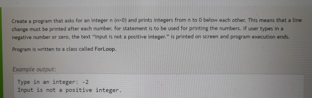 Solved Create a program that asks for an integer n (n>0) and | Chegg.com