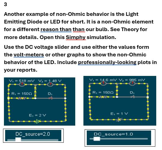 Solved Another example of non-Ohmic behavior is the | Chegg.com