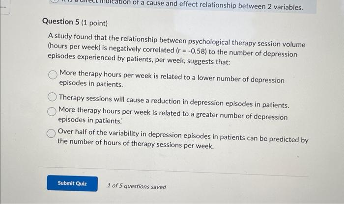 Solved In a study that examined the relationship between the | Chegg.com