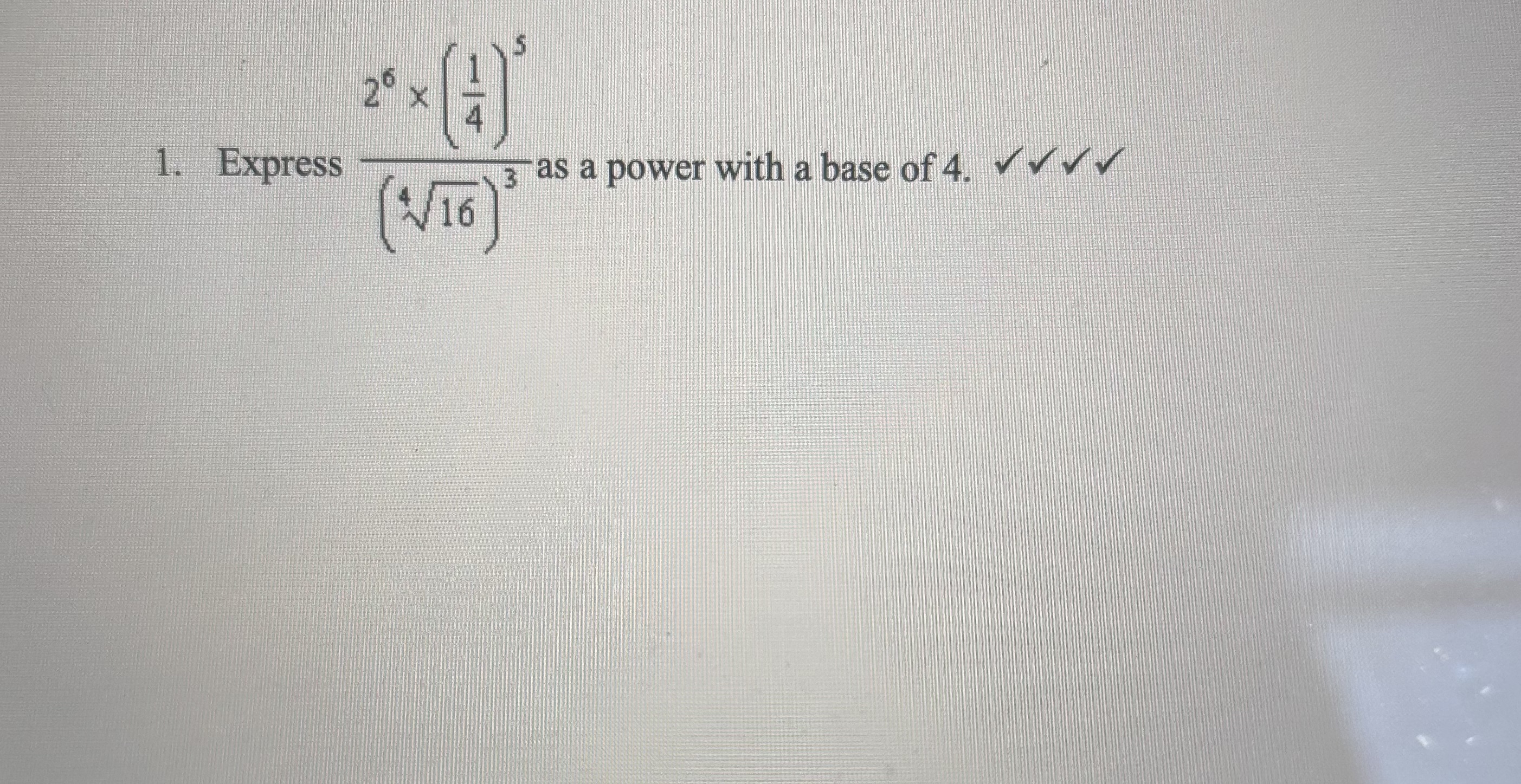 express 8 4 as a power with base 2