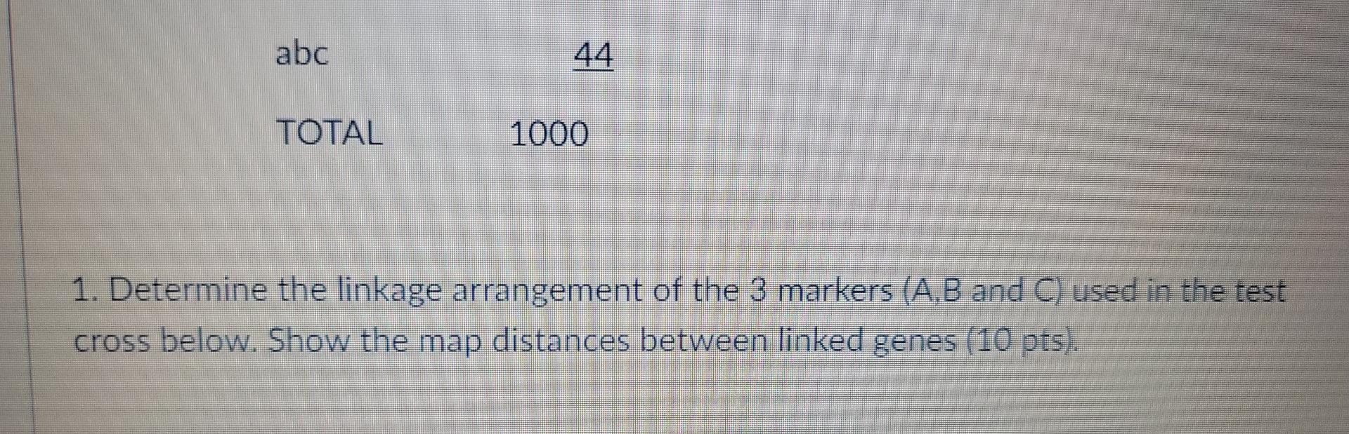 Solved this is a genetics question . I need a bit of help to | Chegg.com