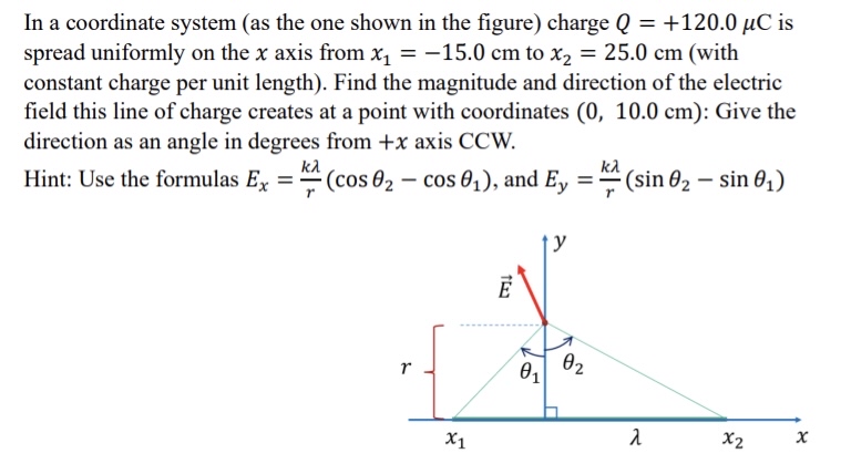 Solved In A Coordinate System (as The One Shown In The | Chegg.com