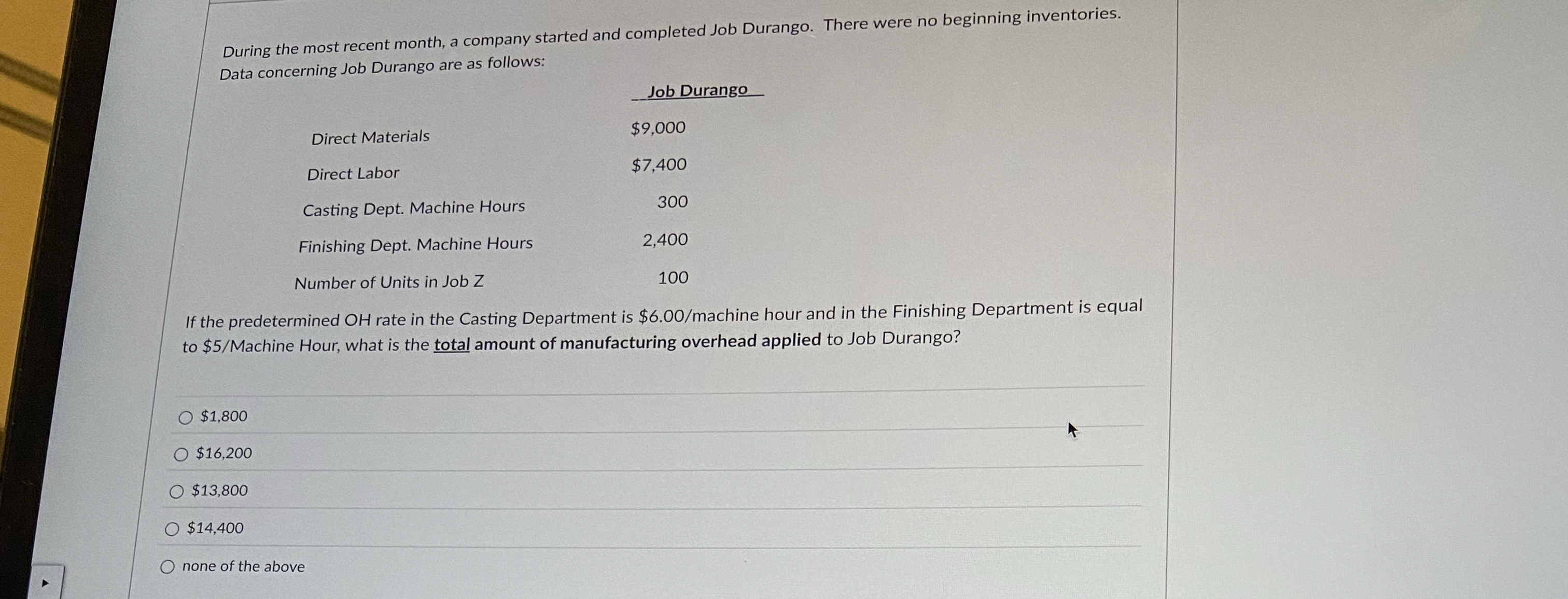 Solved During the most recent month, a company started and