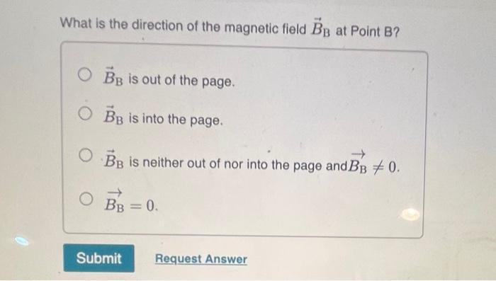Solved Find the direction of the magnetic field at each of | Chegg.com