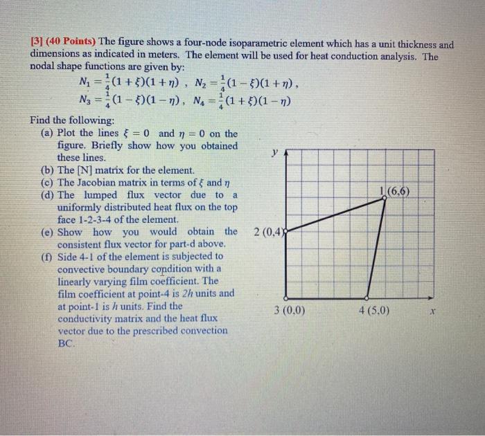 Solved [3] (40 Points) The figure shows a four-node | Chegg.com