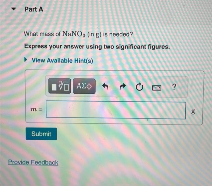 Solved A laboratory procedure calls for making 410.0 mL of a