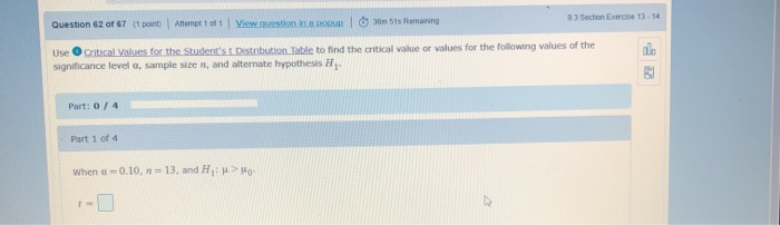 Solved 03 Section Exercise 13 14 Question 62 of 67 point | Chegg.com