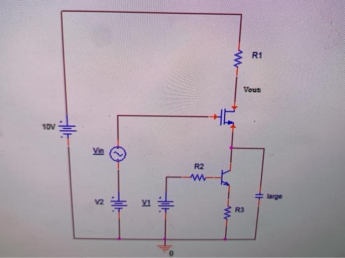 (50 points) The circuit below has a MOSFET transistor | Chegg.com