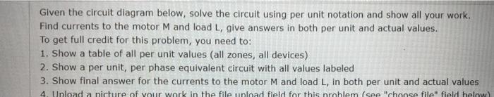 Solved Given the circuit diagram below, solve the circuit | Chegg.com
