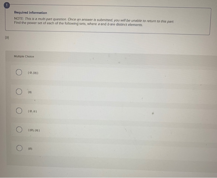 Solved Required information NOTE: This is a multi-part | Chegg.com