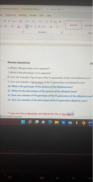 Solved Review Questions 6. What is the genotype of an | Chegg.com