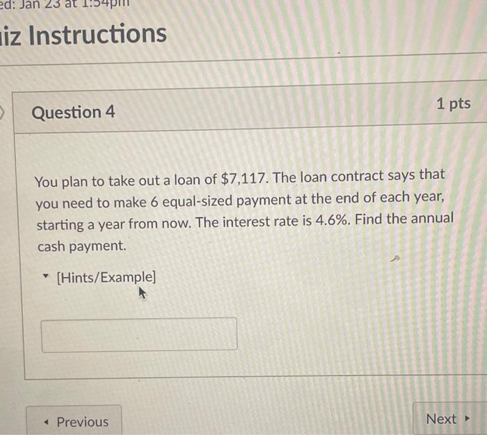 Solved ed: Jan iz Instructions 1 pts Question 4 You plan to | Chegg.com
