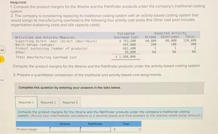 Solved Required 1 Compute The Product Margins For The 8010