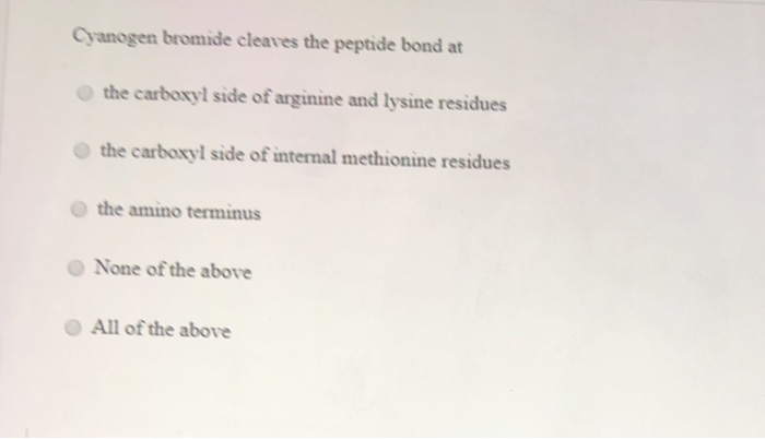 Solved Which of the following amino acid residues would most | Chegg.com
