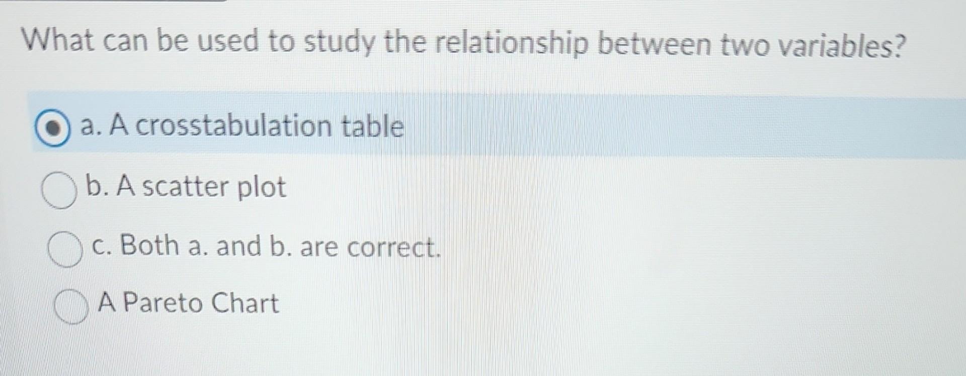Solved What can be used to study the relationship between | Chegg.com