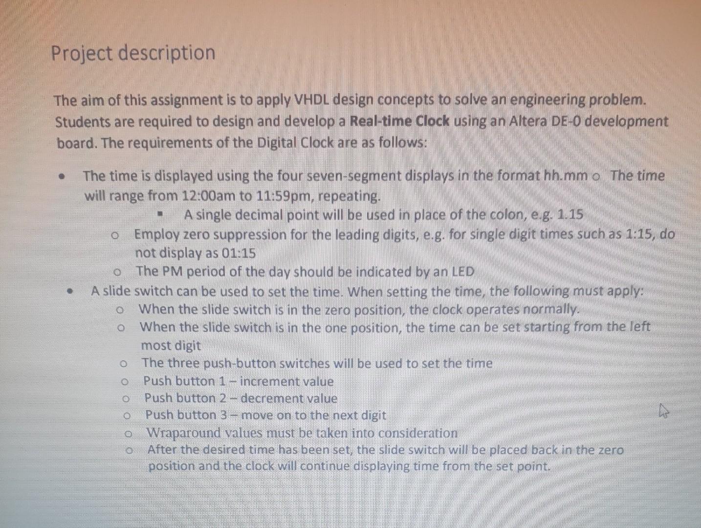 vhdl hexadecimal assignment