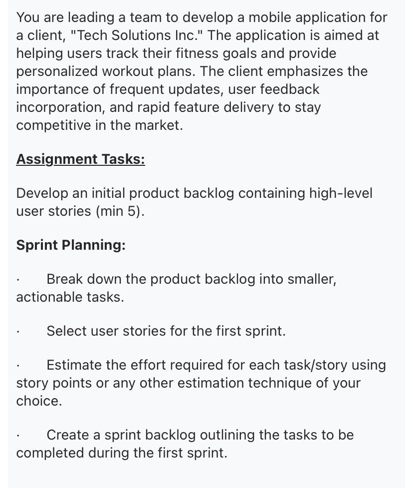 Solved You are leading a team to develop a mobile | Chegg.com