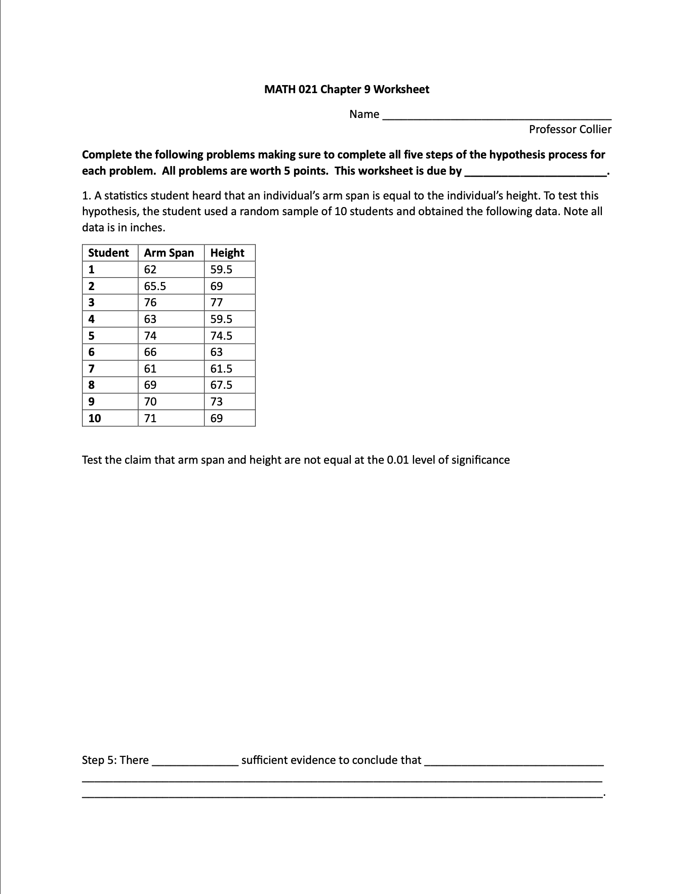 Solved Complete the following problems making sure to | Chegg.com
