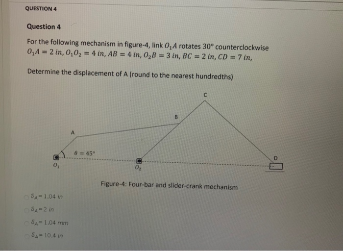Solved QUESTION 4 Question 4 For the following mechanism in | Chegg.com