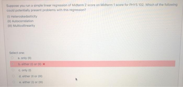 Solved Suppose you run a simple linear regression of Midterm | Chegg.com