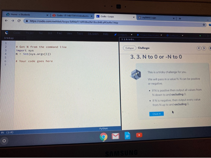 b codio it 140 r5545 intro mail thon a https:... Solved Home Students x Codio - IT-140-52414 Introduction | Chegg.com