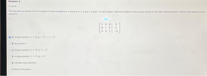Solved Problem 1. (1 point) Determine I and y such that y = | Chegg.com