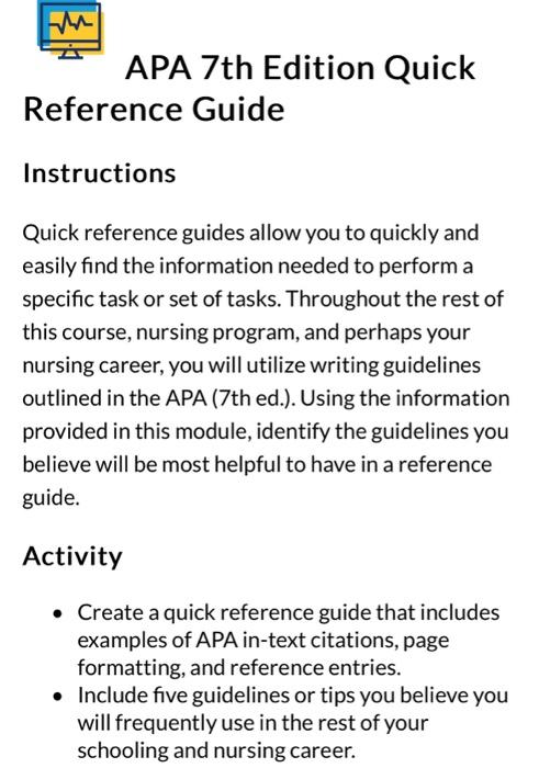 APA 7th edition reference guide