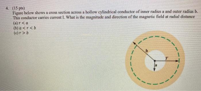 Solved 4. (15 pts) Figure below shows a cross section across | Chegg.com