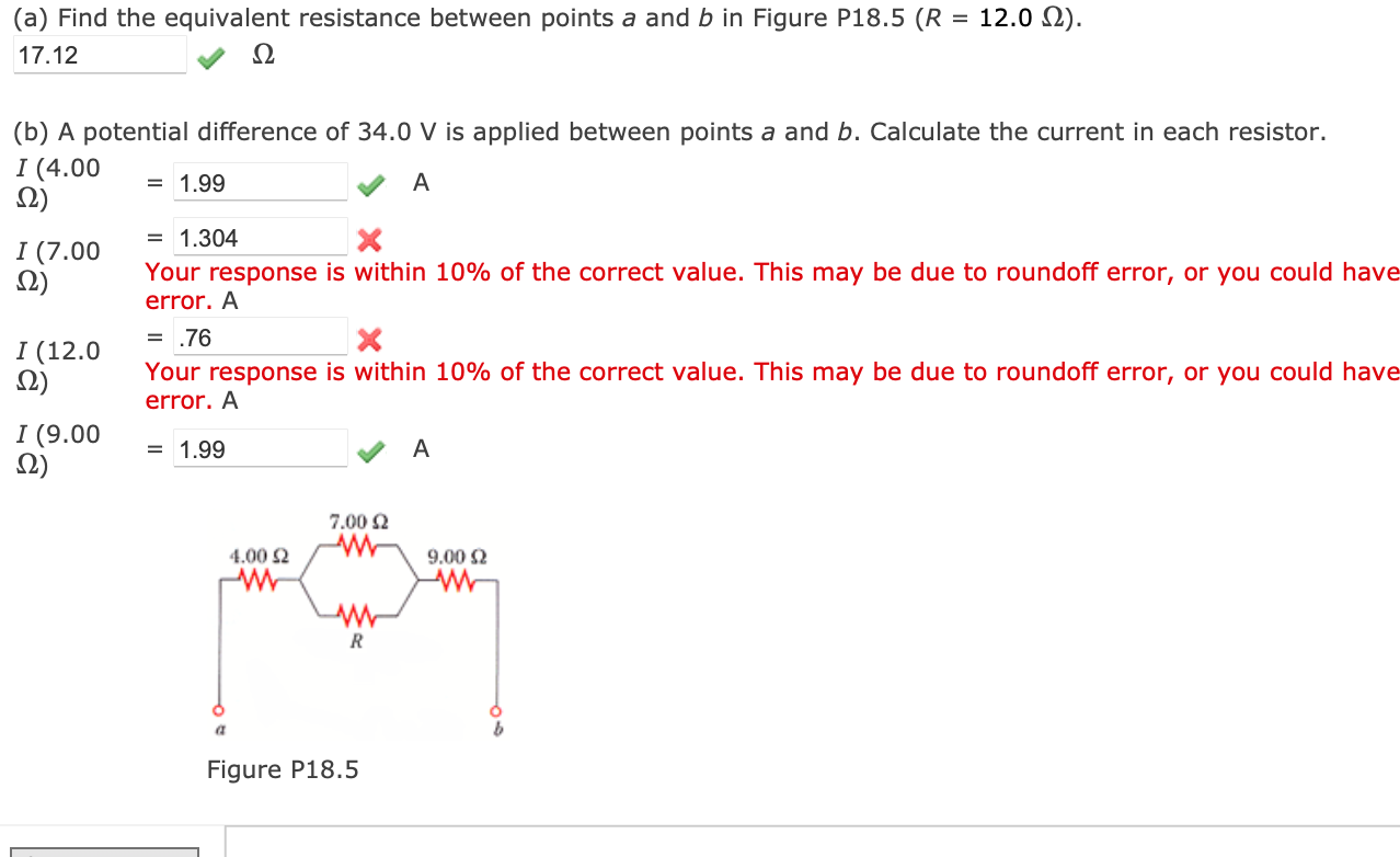 Solved (a) ﻿Find the equivalent resistance between points a | Chegg.com