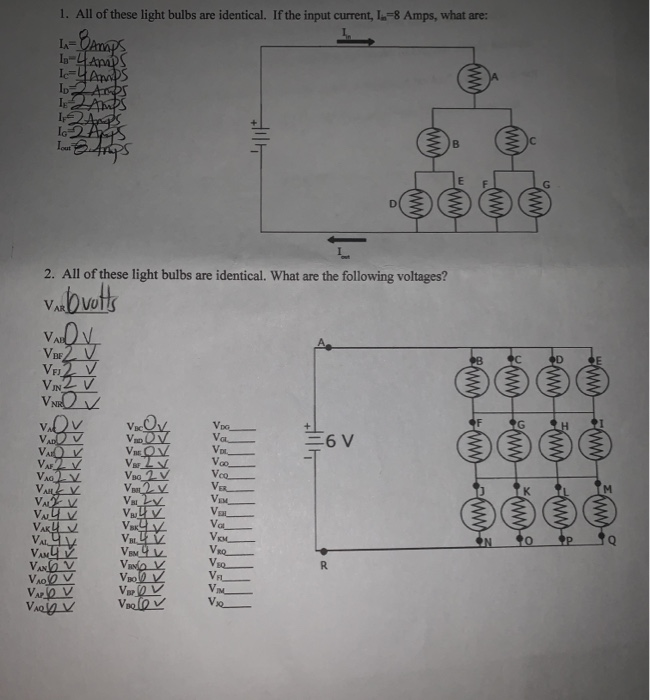 Solved 1. All of these light bulbs are identical. If the | Chegg.com