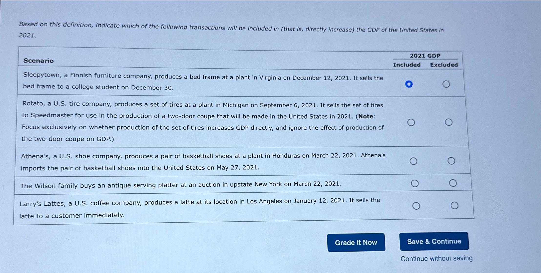 Solved Based on this definition, indicate which of the | Chegg.com