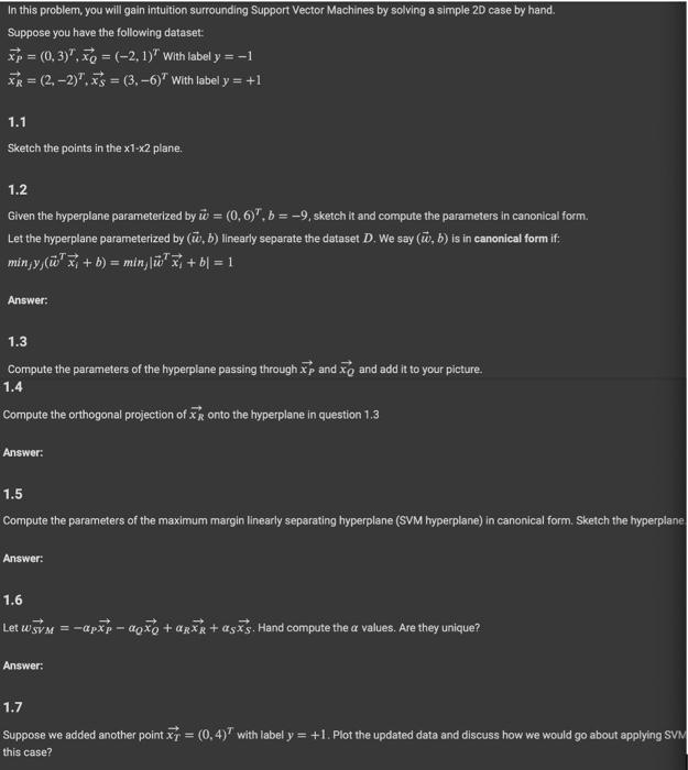 Solved xP=(0,3)T,xQ=(−2,1)r With label | Chegg.com