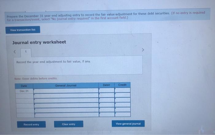 Solved 4 Exercise 15-5 Fair value adjustment to | Chegg.com