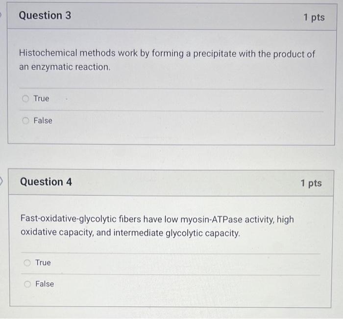 Solved Question 3 1 pts Histochemical methods work by | Chegg.com