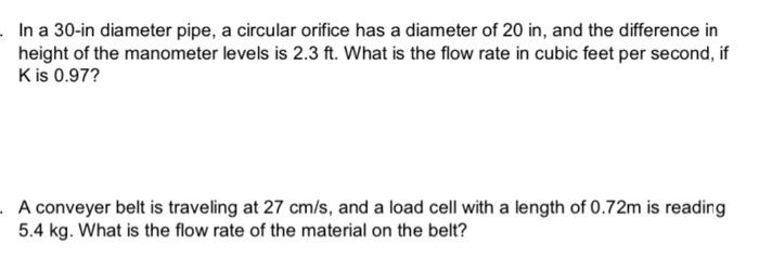 Solved The liquid in a manometer has a specific weight of | Chegg.com