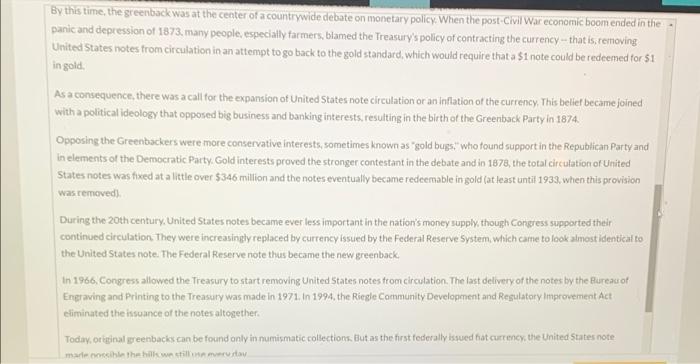 Solved Part 1 (1 point) See Hint U.S. paper currency says
