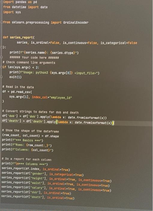 There is a file called nake report.py. When you fill | Chegg.com