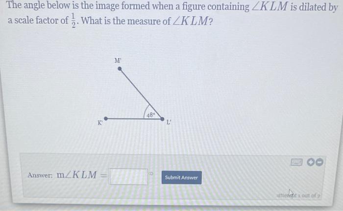 Solved The angle below is the image formed when a figure | Chegg.com