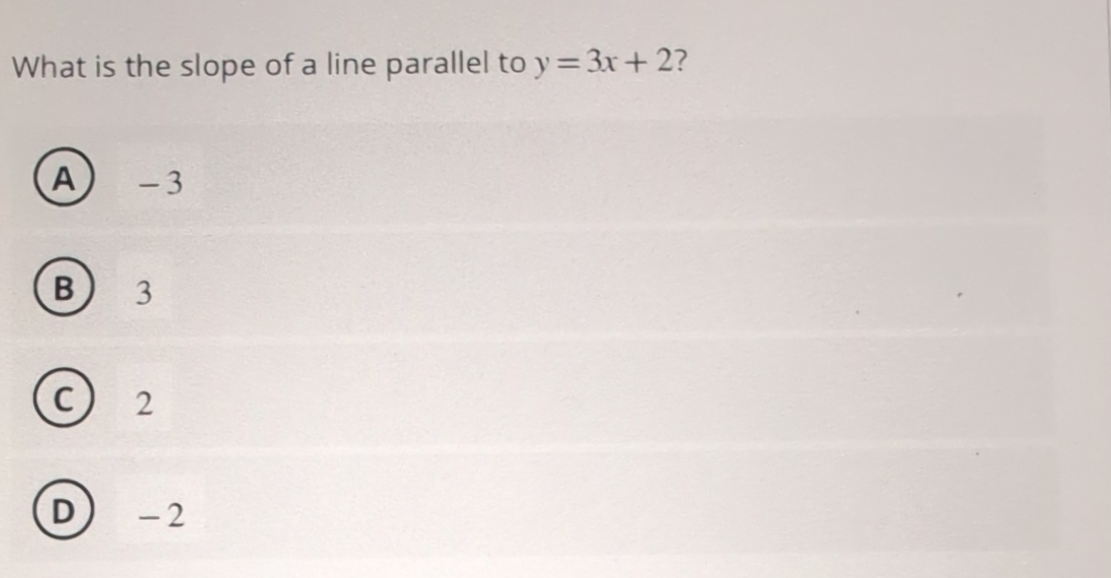 solved-what-is-the-slope-of-a-line-parallel-to-y-3x-2-332-2-chegg