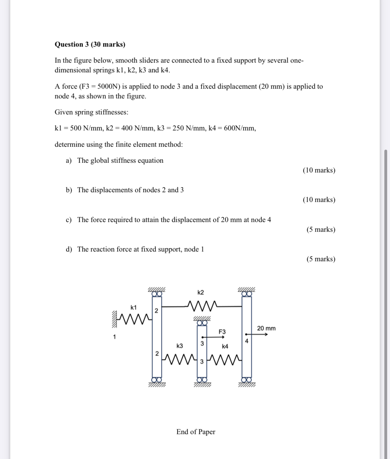 Solved Question 3 (30 ﻿marks)In the figure below, smooth | Chegg.com