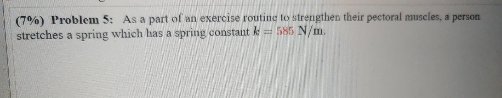 Solved 7 Problem 5 As A Part Of An Exercise Routine To Chegg Solved 7 Problem 5 As A Part Of An Exercise Routine To Chegg