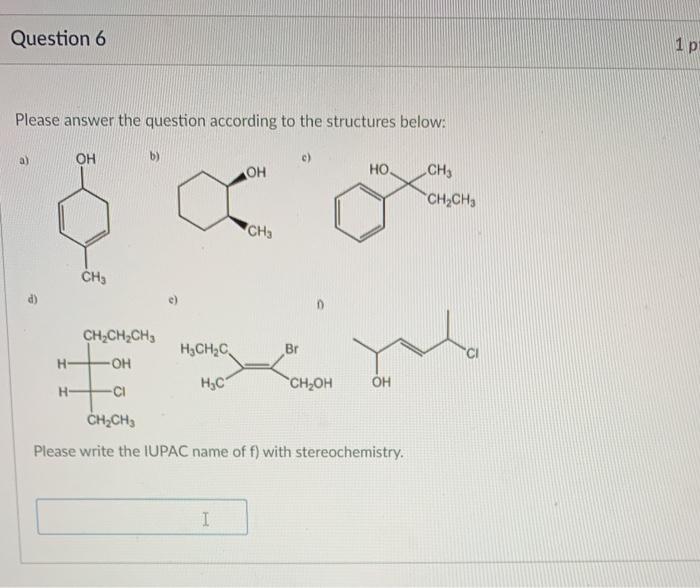 Solved Question 6 1 P Please Answer The Question Accordin Chegg Com