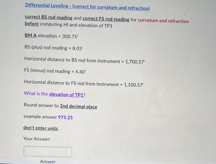 Solved correct BS rod reading and correct FS rod reading for