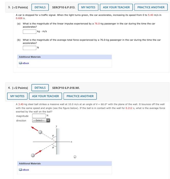 Solved Points Details Sercp P My Notes Chegg Com