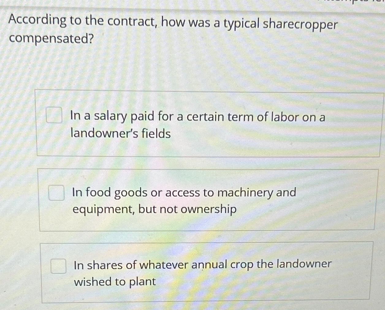 Solved According to the contract, how was a typical | Chegg.com