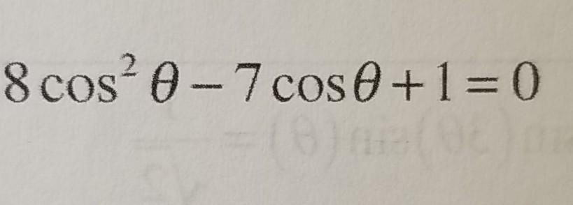 Cos 2x A Cosa è Uguale Solved 8 cos' 0 - 7 cos+1=0 7+/17 7+ 117 + 20n.nez + | Chegg.com